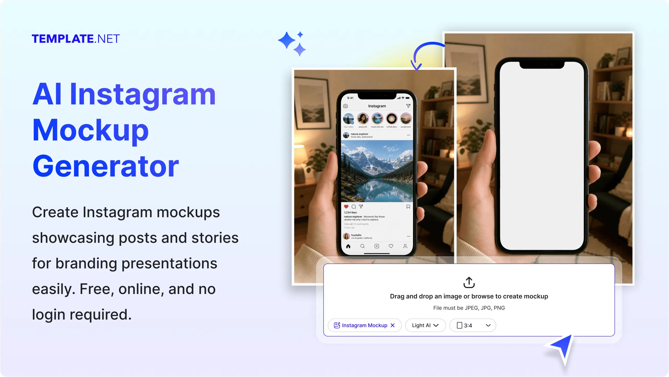 Free AI Instagram Mockup Generator, Online AI Instagram Mockup Maker